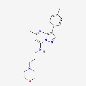 5-methyl-3-(4-methylphenyl)-N-[3-(morpholin-4-yl)propyl]pyrazolo[1,5-a]pyrimidin-7-amine
