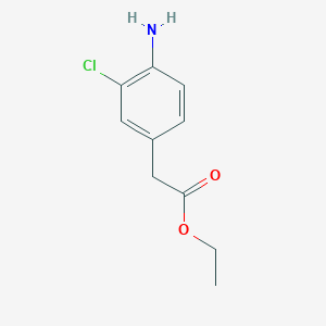molecular formula C10H12ClNO2 B2733100 (4-Amino-3-chloro-phenyl)-acetic acid ethyl ester CAS No. 25814-07-7