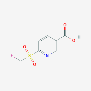 molecular formula C7H6FNO4S B2733112 6-(氟甲基磺酰基)吡啶-3-羧酸 CAS No. 2567498-64-8