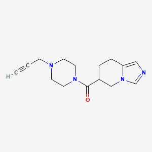 molecular formula C15H20N4O B2733120 1-{5H,6H,7H,8H-imidazo[1,5-a]pyridine-6-carbonyl}-4-(prop-2-yn-1-yl)piperazine CAS No. 2094452-80-7