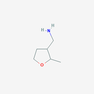 molecular formula C6H13NO B2733131 (2-Methyloxolan-3-yl)methanamine CAS No. 864814-28-8