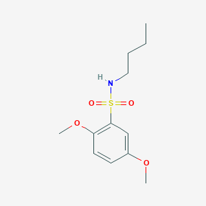 molecular formula C12H19NO4S B273314 N-butyl-2,5-dimethoxybenzenesulfonamide 