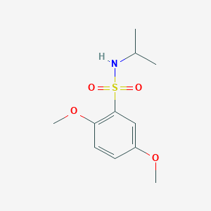 molecular formula C11H17NO4S B273315 N-isopropyl-2,5-dimethoxybenzenesulfonamide 