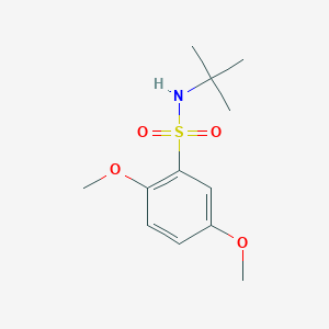 molecular formula C12H19NO4S B273316 N-(tert-butyl)-2,5-dimethoxybenzenesulfonamide 