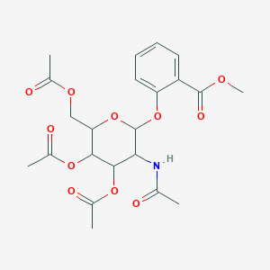 Methyl 2-{[4,5-bis(acetyloxy)-6-[(acetyloxy)methyl]-3-acetamidooxan-2-yl]oxy}benzoate