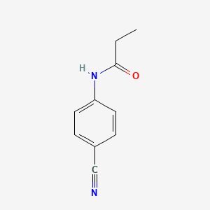 molecular formula C10H10N2O B2733165 N-(4-cyanophenyl)propanamide CAS No. 314764-76-6