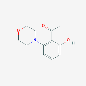molecular formula C12H15NO3 B2733171 1-(2-Hydroxy-6-morpholin-4-ylphenyl)ethanone CAS No. 1983170-57-5