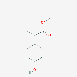 molecular formula C11H20O3 B2733177 Ethyl 2-(4-hydroxycyclohexyl)propanoate CAS No. 1923836-29-6