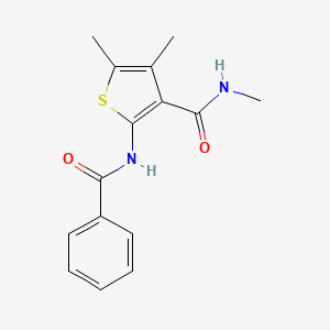 molecular formula C15H16N2O2S B2733183 2-benzamido-N,4,5-trimethylthiophene-3-carboxamide CAS No. 896292-20-9
