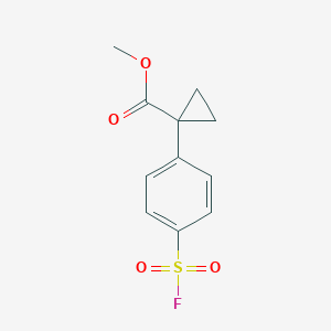 Methyl 1-(4-fluorosulfonylphenyl)cyclopropane-1-carboxylate