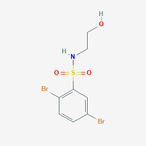 molecular formula C8H9Br2NO3S B273323 2,5-dibromo-N-(2-hydroxyethyl)benzenesulfonamide 