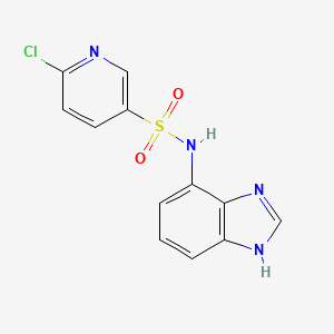 N-(1H-Benzimidazol-4-yl)-6-chloropyridine-3-sulfonamide