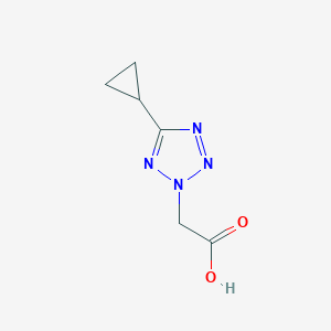 molecular formula C6H8N4O2 B2733250 2-(5-Cyclopropyl-2H-1,2,3,4-tetrazol-2-YL)acetic acid CAS No. 1010421-51-8