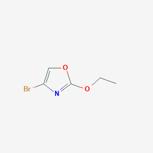 molecular formula C5H6BrNO2 B2733289 4-Bromo-2-ethoxy-1,3-oxazole CAS No. 1240615-13-7