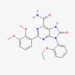 2-(2,3-dimethoxyphenyl)-9-(2-ethoxyphenyl)-8-oxo-8,9-dihydro-7H-purine-6-carboxamide