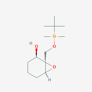molecular formula C13H26O3Si B2733320 (1R,2R,6S)-1-[[Tert-butyl(dimethyl)silyl]oxymethyl]-7-oxabicyclo[4.1.0]heptan-2-ol CAS No. 1311174-96-5