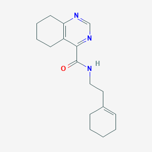 molecular formula C17H23N3O B2733330 N-[2-(Cyclohexen-1-yl)ethyl]-5,6,7,8-tetrahydroquinazoline-4-carboxamide CAS No. 2415552-95-1