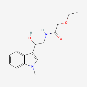 molecular formula C15H20N2O3 B2733335 2-ethoxy-N-(2-hydroxy-2-(1-methyl-1H-indol-3-yl)ethyl)acetamide CAS No. 1448033-90-6