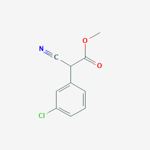 molecular formula C10H8ClNO2 B2733354 甲基2-(3-氯苯基)-2-氰基乙酸酯 CAS No. 1218951-00-8