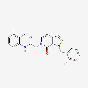 molecular formula C24H22FN3O2 B2733368 N-(2,3-dimethylphenyl)-2-[1-(2-fluorobenzyl)-7-oxo-1,7-dihydro-6H-pyrrolo[2,3-c]pyridin-6-yl]acetamide CAS No. 1286719-90-1