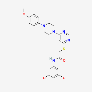 molecular formula C25H29N5O4S B2733374 2-[4-(乙氧乙酰)哌嗪-1-基]-4-甲基吡啶并[2,3-b]吡嗪-3(4H)-酮 CAS No. 1251598-82-9