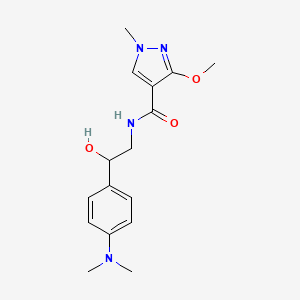 N-(2-(4-(dimethylamino)phenyl)-2-hydroxyethyl)-3-methoxy-1-methyl-1H-pyrazole-4-carboxamide