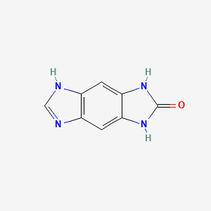 molecular formula C8H6N4O B2733383 3,5-dihydrobenzo[1,2-d:4,5-d']diimidazol-2(1H)-one CAS No. 669696-12-2