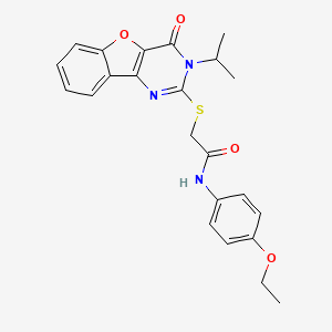 N-(4-ethoxyphenyl)-2-[(3-isopropyl-4-oxo-3,4-dihydro[1]benzofuro[3,2-d]pyrimidin-2-yl)thio]acetamide