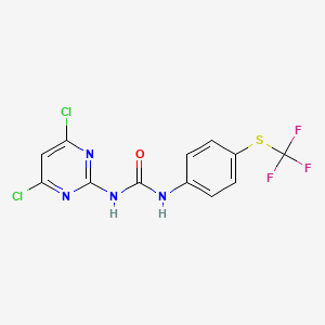 1-(4,6-Dichloropyrimidin-2-yl)-3-(4-((trifluoromethyl)thio)phenyl)urea