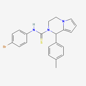 N-(4-bromophenyl)-1-(p-tolyl)-3,4-dihydropyrrolo[1,2-a]pyrazine-2(1H)-carbothioamide