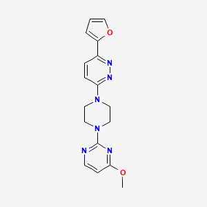 2-[4-[6-(Furan-2-yl)pyridazin-3-yl]piperazin-1-yl]-4-methoxypyrimidine