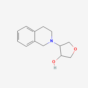 molecular formula C13H17NO2 B2733390 4-(1,2,3,4-四氢异喹啉-2-基)氧杂环戊烷-3-醇 CAS No. 1880080-18-1