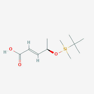 (R,E)-4-((tert-Butyldimethylsilyl)oxy)pent-2-enoic acid