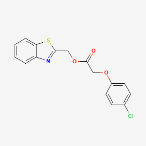 Benzo[d]thiazol-2-ylmethyl 2-(4-chlorophenoxy)acetate
