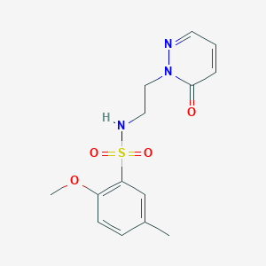 2-methoxy-5-methyl-N-(2-(6-oxopyridazin-1(6H)-yl)ethyl)benzenesulfonamide