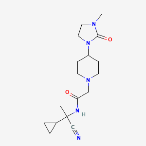 N-(1-cyano-1-cyclopropylethyl)-2-[4-(3-methyl-2-oxoimidazolidin-1-yl)piperidin-1-yl]acetamide