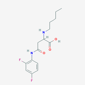 4-((2,4-Difluorophenyl)amino)-4-oxo-2-(pentylamino)butanoic acid