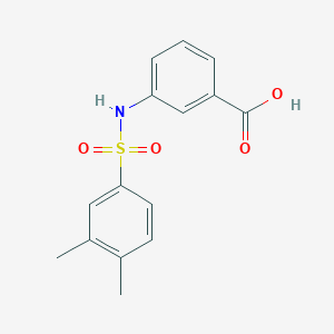 molecular formula C15H15NO4S B273341 3-{[(3,4-Dimethylphenyl)sulfonyl]amino}benzoic acid 