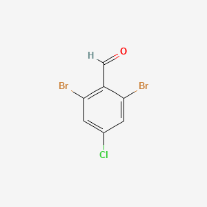 molecular formula C7H3Br2ClO B2733410 2,6-Dibromo-4-chloro-benzaldehyde CAS No. 2247038-89-5