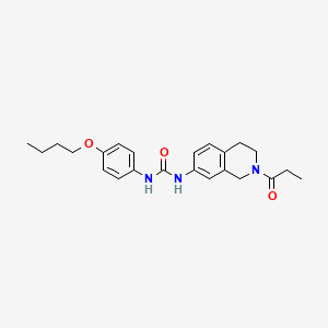 1-(4-Butoxyphenyl)-3-(2-propionyl-1,2,3,4-tetrahydroisoquinolin-7-yl)urea