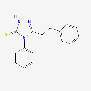 4-phenyl-5-(2-phenylethyl)-4H-1,2,4-triazole-3-thiol