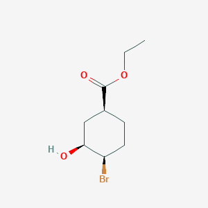 molecular formula C9H15BrO3 B2733420 ethyl (1S,3S,4R)-4-bromo-3-hydroxycyclohexane-1-carboxylate CAS No. 2227198-93-6
