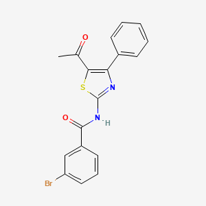 N-(5-acetyl-4-phenyl-1,3-thiazol-2-yl)-3-bromobenzamide