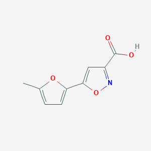 molecular formula C9H7NO4 B2733437 5-(5-Methylfuran-2-yl)-1,2-oxazole-3-carboxylic acid CAS No. 951626-47-4