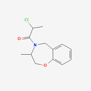 2-Chloro-1-(3-methyl-3,5-dihydro-2H-1,4-benzoxazepin-4-yl)propan-1-one