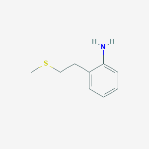 molecular formula C9H13NS B2733450 2-[2-(Methylsulfanyl)ethyl]aniline CAS No. 170944-68-0