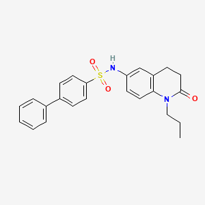 N-(2-oxo-1-propyl-1,2,3,4-tetrahydroquinolin-6-yl)-[1,1'-biphenyl]-4-sulfonamide