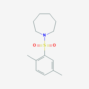molecular formula C14H21NO2S B273346 1-[(2,5-Dimethylphenyl)sulfonyl]azepane 