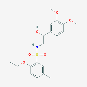 molecular formula C19H25NO6S B2733464 N-(2-(3,4-dimethoxyphenyl)-2-hydroxyethyl)-2-ethoxy-5-methylbenzenesulfonamide CAS No. 1797277-15-6