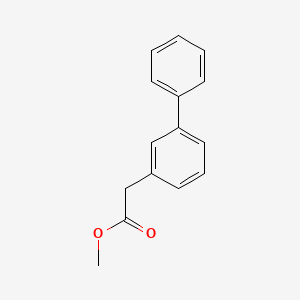 molecular formula C15H14O2 B2733501 Biphenyl-3-ylacetic acid methyl ester CAS No. 75852-28-7